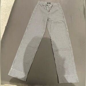 Brandy Melville Navy and White Striped Pants